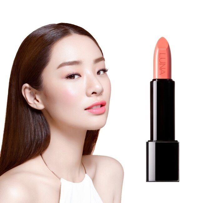 【韓國LUNA】持久保濕亮彩唇膏3.5g #10珊瑚橘 image