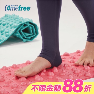 Comefree 康芙麗 - Comefree 可捲式居家健康步道踏墊CF-81705 (粉 / 綠 2色隨機出貨)
