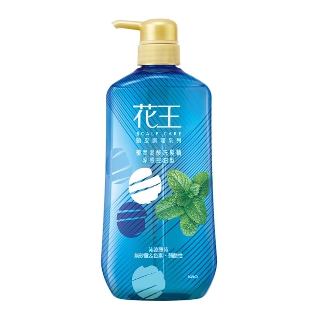 花王植萃弱酸洗髮精涼感控油型750ML image