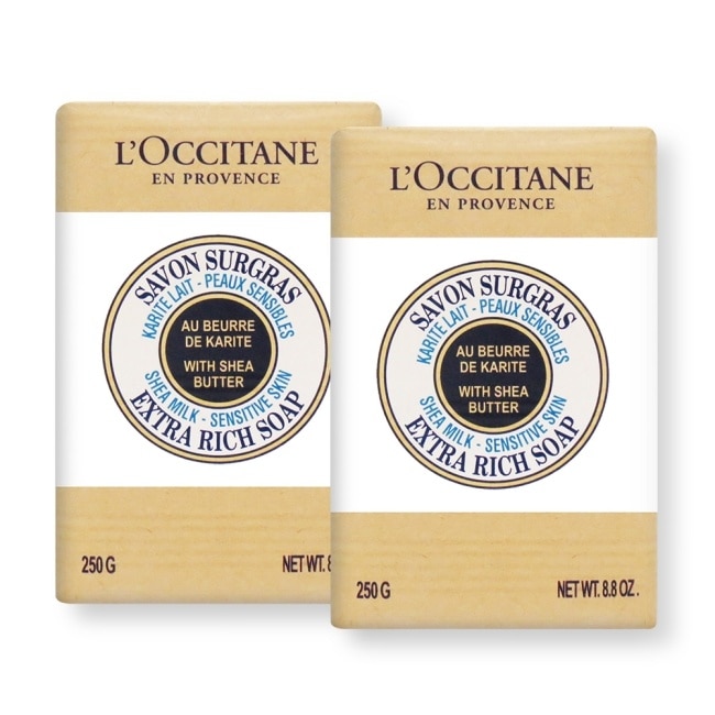 L OCCITANE LOCCITANE 歐舒丹 乳油木牛奶皂(250g)X2