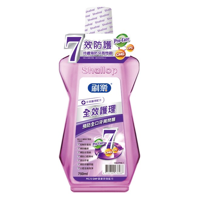 刷樂全效護理漱口水750ml