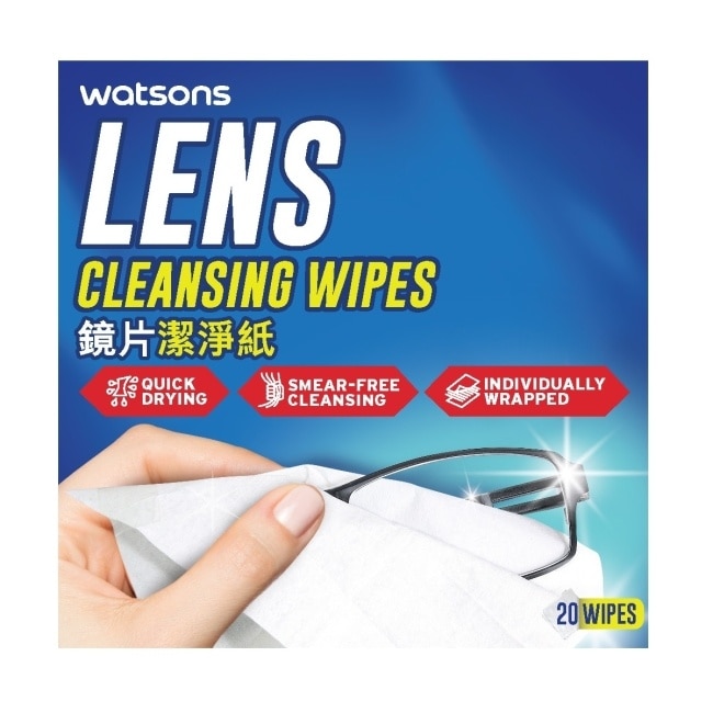 屈臣氏 鏡片潔淨紙20入