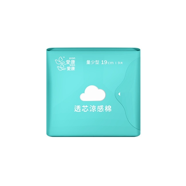愛康透芯涼感棉 量少型19cm 9片