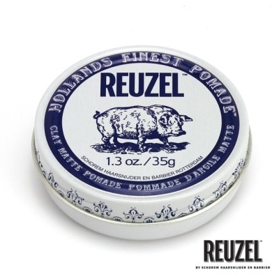 REUZEL REUZEL Clay Matte Pomade 白豬強力黏土級水性髮泥 35g