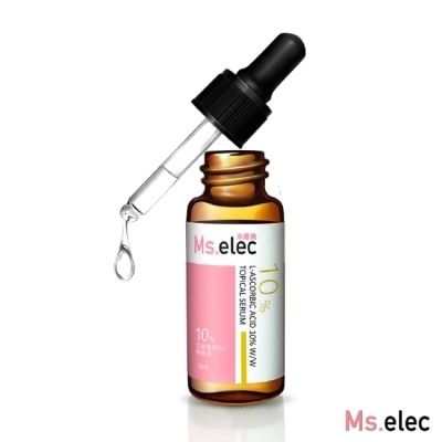 MSELEC Ms.elec米嬉樂 左旋維他命C 10 percent 精華液15ml 白皙 緊緻 撫紋