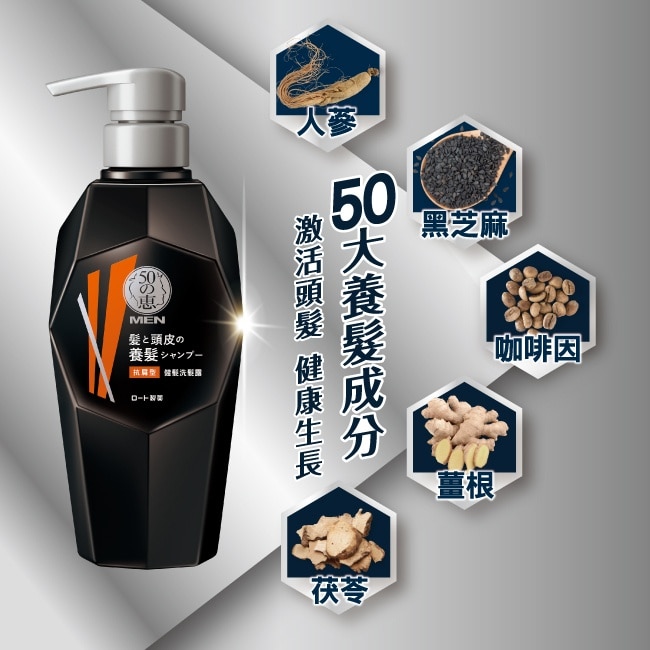 50惠男士健髮抗屑洗髮露350ml