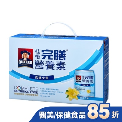 Quaker 桂格 桂格完膳營養素-香草低糖少甜8入