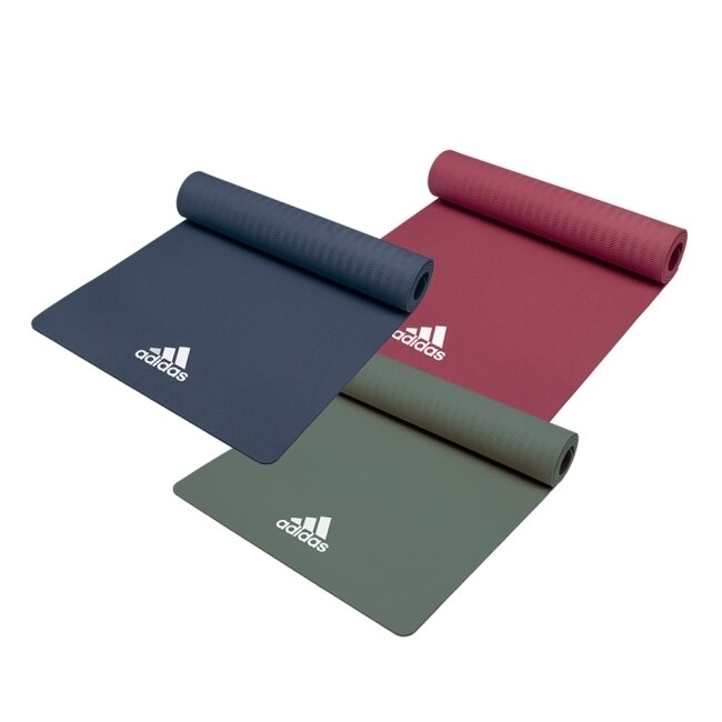 Adidas Yoga輕量波紋瑜珈墊 - 8mm (草原綠)