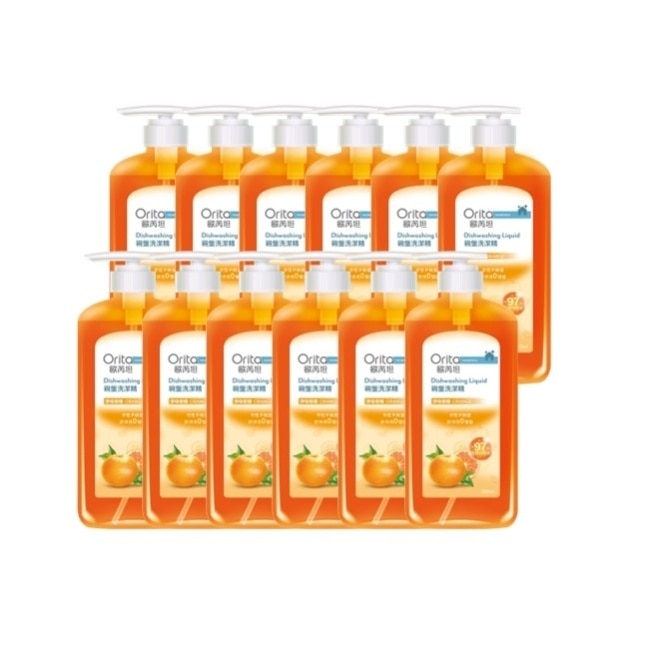 歐芮坦柑橘洗碗精1000ml-12瓶/箱—箱購