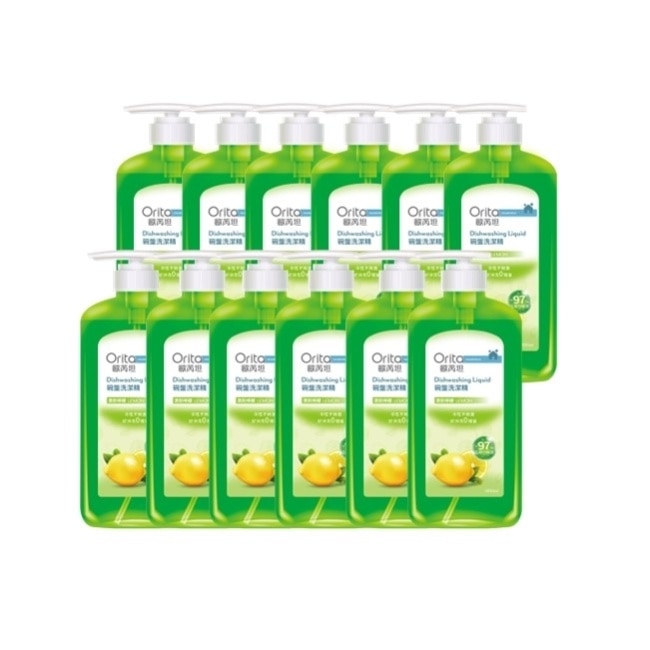 歐芮坦檸檬洗碗精1000ml-12瓶/箱—箱購
