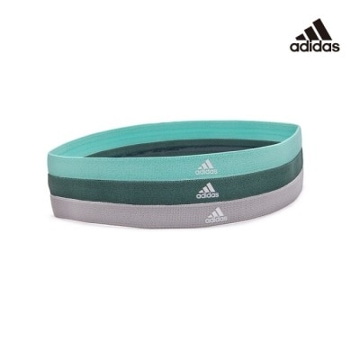 ADIDAS運動配件 Adidas Yoga - 止滑運動髮帶組(淺灰/薄荷綠/森林綠)