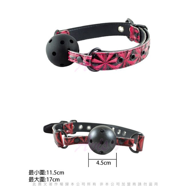 APHRODISIA 愛之誓言 SM系列 激愛口枷球塞-紅