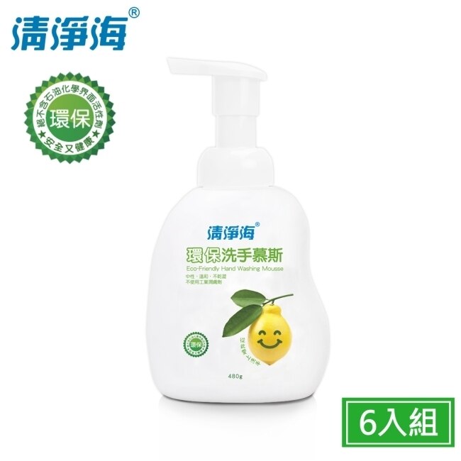 清淨海 環保洗手慕斯(檸檬飄香) 480gx6入
