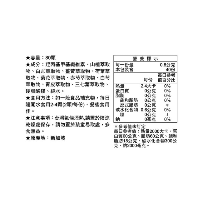 【LAC利維喜】利普能膠囊80顆(漢方草本/薑黃/山楂/白朮)