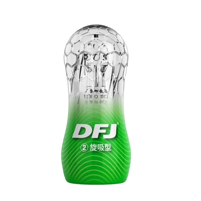 DFJ水晶杯 全包裹式吸吮立體通道自慰杯-旋吸型