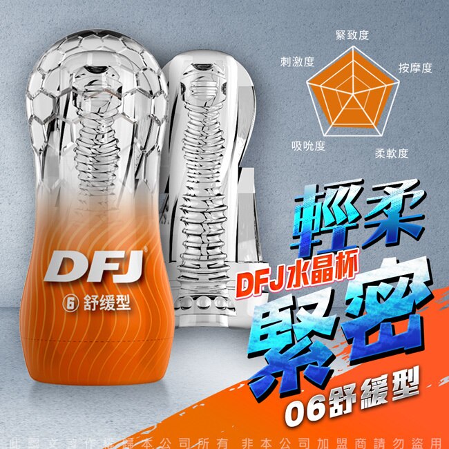 DFJ水晶杯 全包裹式吸吮立體通道自慰杯-舒緩型