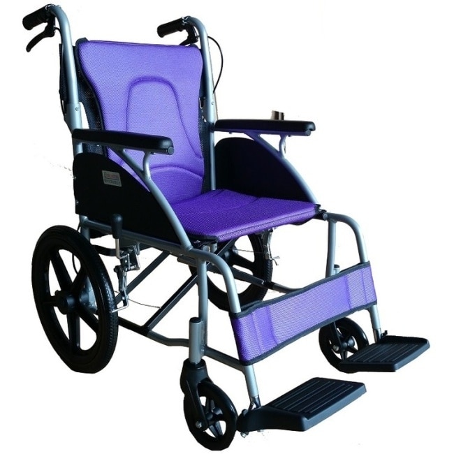 高日鑫機械式輪椅(未滅菌)【海夫健康生活館】鋁合金 弧形系列 輕型輪椅 (FZK-3500)