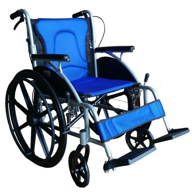 高日鑫機械式輪椅(未滅菌)【海夫健康生活館】鋁合金 弧形系列 輕型輪椅 (FZK-1500)