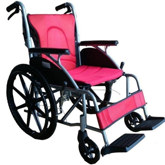 高日鑫機械式輪椅(未滅菌)【海夫健康生活館】鋁合金 弧形系列 輕型輪椅 (FZK-2500)