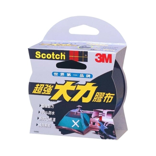 3M 131N 超強大力膠帶黑 48mmx9.14m X3