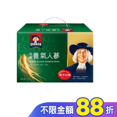 Quaker 桂格 桂格無糖養氣人蔘盒裝19瓶