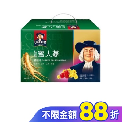 Quaker 桂格 桂格蜜人蔘盒裝19瓶