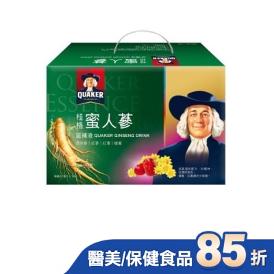 Quaker 桂格 桂格蜜人蔘盒裝19瓶