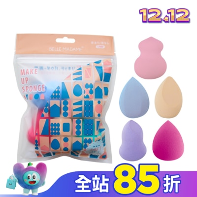 BELLEMADAME 貝麗瑪丹美妝蛋奇幻世界N436(5入)