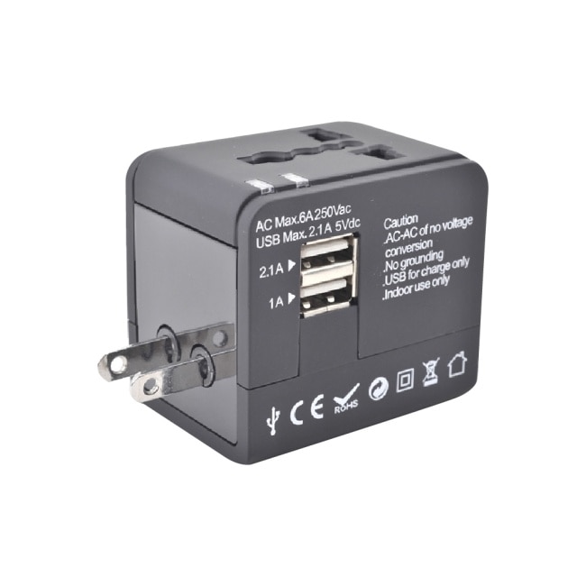 西歐科技 CME-AD01-3 雙USB萬國充電器加送皮套