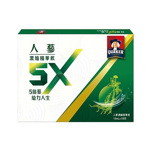 桂格 5X人蔘濃縮精華飲盒裝18包