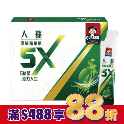 Quaker 桂格 桂格 5X人蔘濃縮精華飲盒裝18包