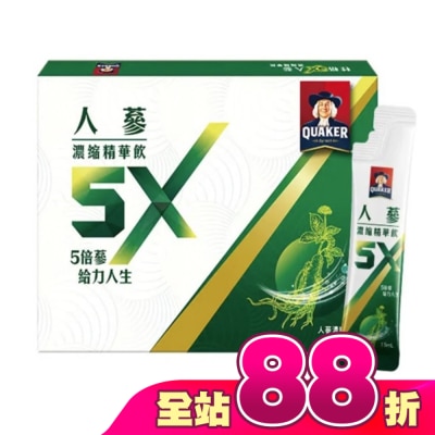 Quaker 桂格 - 桂格 5X人蔘濃縮精華飲盒裝18包