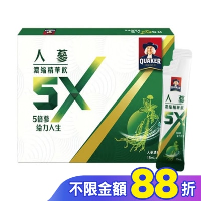 Quaker 桂格 桂格 5X人蔘濃縮精華飲盒裝18包