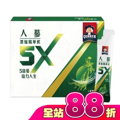 Quaker 桂格 - 桂格 5X人蔘濃縮精華飲盒裝18包