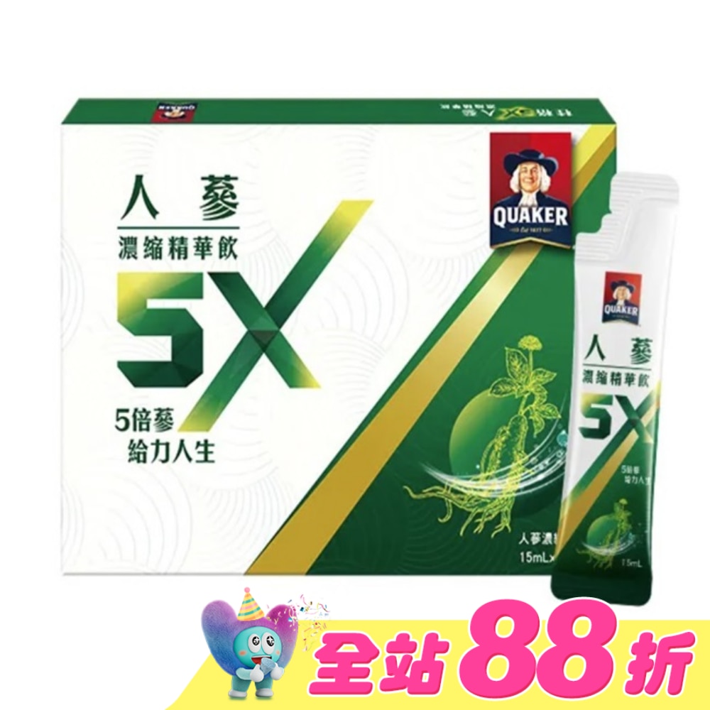 桂格 5X人蔘濃縮精華飲盒裝18包