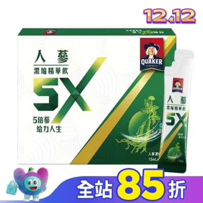 Quaker 桂格 桂格 5X人蔘濃縮精華飲盒裝18包