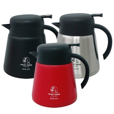 PEARLHORSE寶馬 寶馬牌316不鏽鋼保溫咖啡壺 SHW-CF-800紅色R