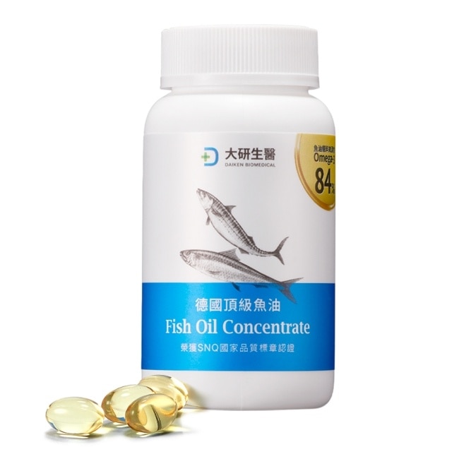 大研daiken 【大研生醫魚油】德國頂級魚油軟膠囊60 粒/瓶