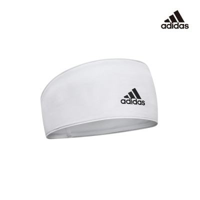 Adidas運動配件 Adidas - 雙面高彈性吸汗頭帶(簡約白)