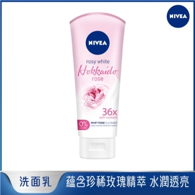 NIVEA 妮維雅 妮維雅北海道玫瑰淨白泡沬潔面乳100ml