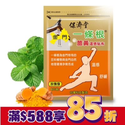 PAOCHITANG保濟堂 保濟堂一條根薑黃溫感貼布6片