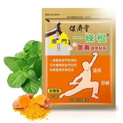 PAOCHITANG保濟堂 保濟堂一條根薑黃溫感貼布6片