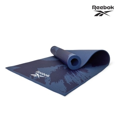 Reebok Reebok-防滑波紋瑜珈墊(筆刷藍)(4mm)