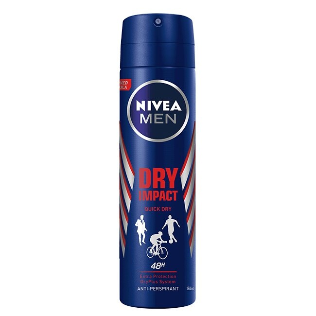 妮維雅 NIVEA 男士止汗爽身噴霧 乾適活力系列150ml image