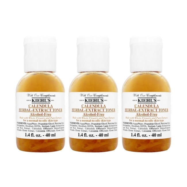 Kiehl’s契爾氏 金盞花植物精華化妝水(40ml) 三入