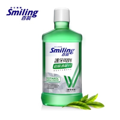 SMILING 百齡護牙周到漱口水-超級護齦配方(綠茶薄荷)750ml