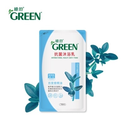 GREEN 綠的抗菌沐浴乳百里香精油-補充包700ml