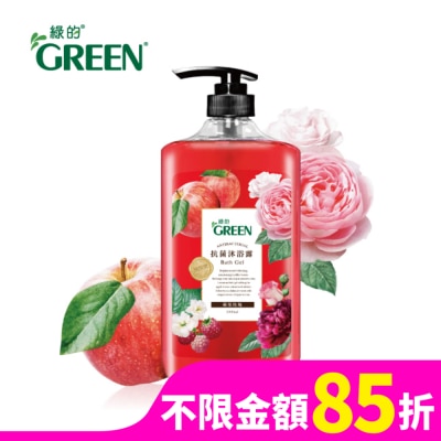 GREEN 綠的抗菌沐浴露1000ml-蘋果玫瑰