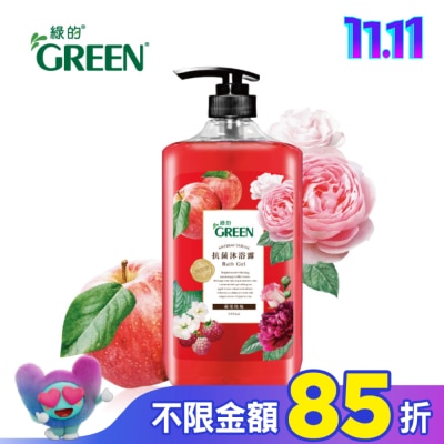 GREEN 綠的 綠的抗菌沐浴露1000ml-蘋果玫瑰