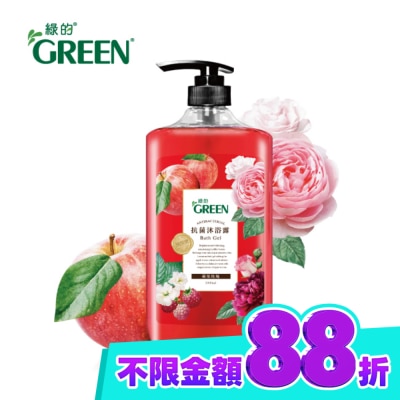 GREEN 綠的 綠的抗菌沐浴露1000ml 蘋果玫瑰 image